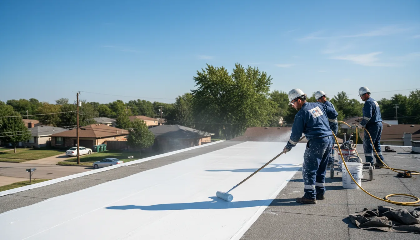 Commercial roof coating in Buckingham, PA near me